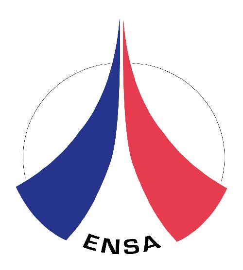 Logo de l'ENSA / ENSEM, école des guides de Chamonix. Mon Ravito est partenaire de l'ENSA.